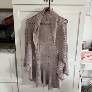 Garnet Hill Knit Linen Cardigan